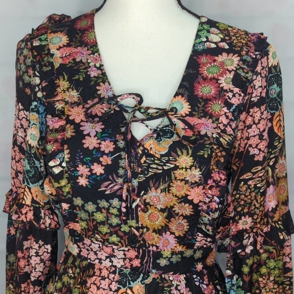 Ted Baker Hendria Ruffle-Trim Mini Dress‎ - Picture 3 of 14